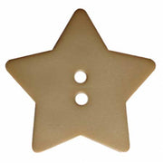 Beige 5/8in 2 Hole Star Button 24 per Tube