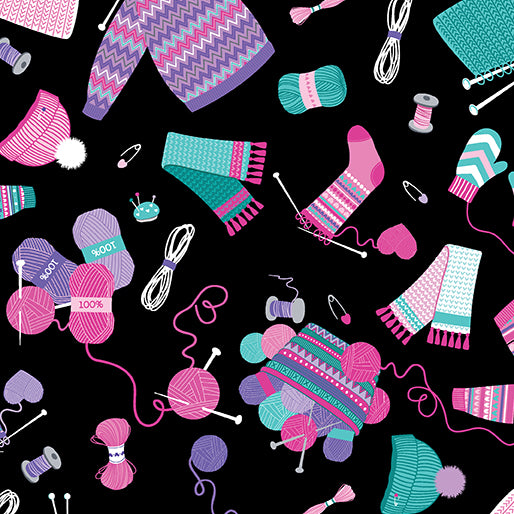 Love Ewe More Hand Knitted Black