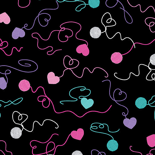 Love Ewe More Swirling Yarn Black