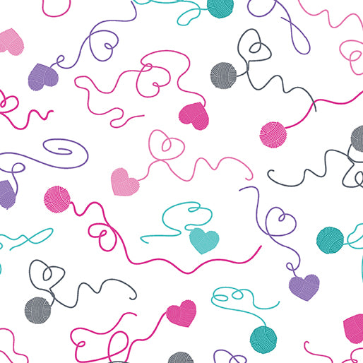 Love Ewe More Swirling Yarn White