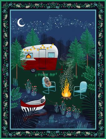 Beneath the Stars Midnight Blue 35 in Panel