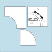 Drunkard's Path Ruler Set 3x 3