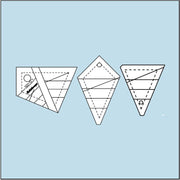 Kaleidoscope 3 inch Ruler Set