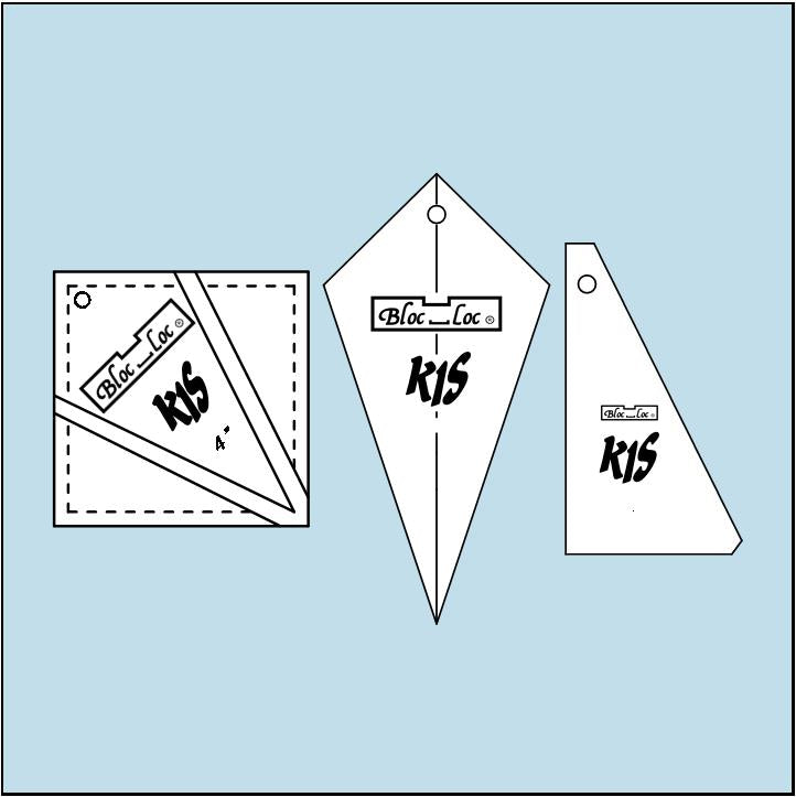 Kite In A Square Ruler Set 1 x 1