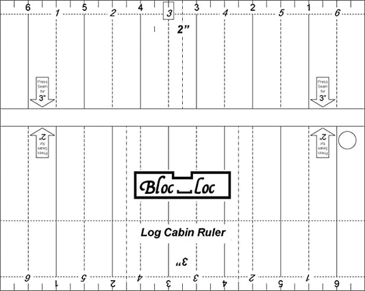 Bloc Loc Ruler -  Log Cabin 2 & 3