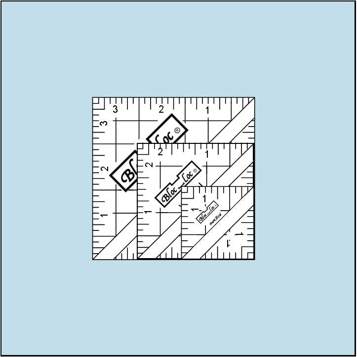 Bloc Loc Ruler - Half Square Triangle  Set