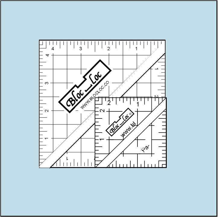 Bloc Loc Ruler - Half Square Triangle  Set