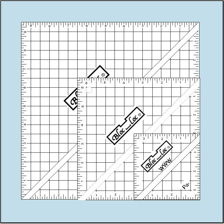 Bloc Loc Ruler - Half Square Triangle  Set