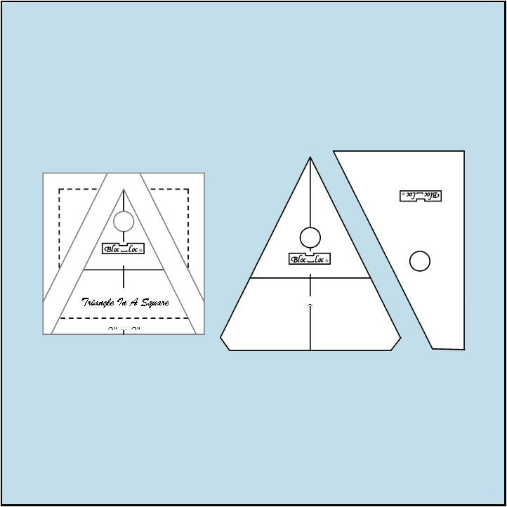 Bloc Loc - Triangle in a Square Ruler