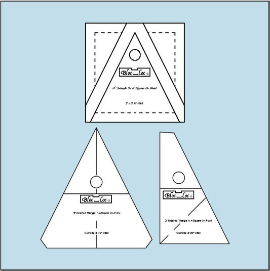 Bloc Loc Ruler - Triangle in a Square On Point