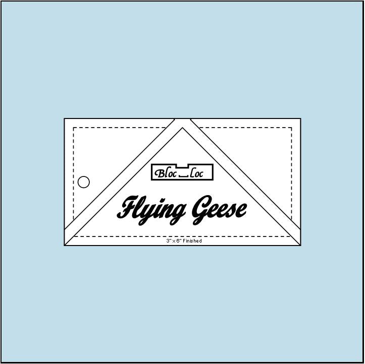 Bloc Loc Flying Geese Ruler 3 x 6 - FG3X6