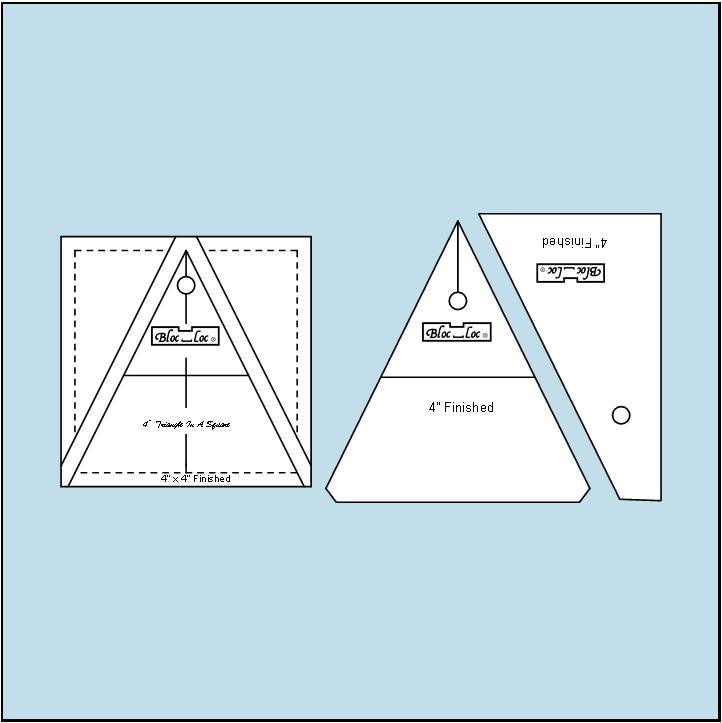 Triangle in a Square Ruler Set 4 x 4 – The Quiltery