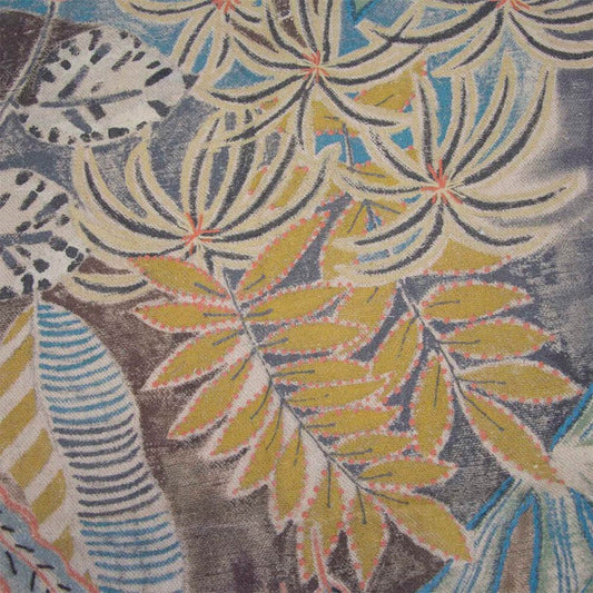 Canvas Recycled Print Handmade Leaves