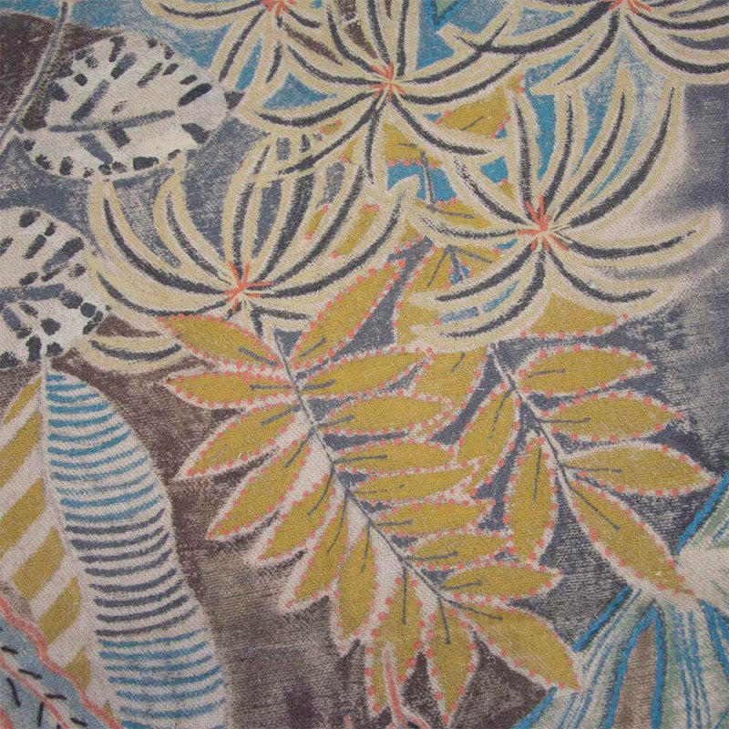 Canvas Recycled Print Handmade Leaves