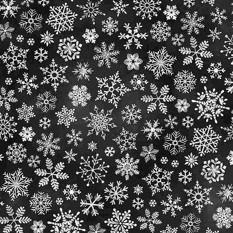 Chalkboard Snowflakes - CD1483-BLK