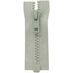 One Way Separating Zipper 75cm Light Grey