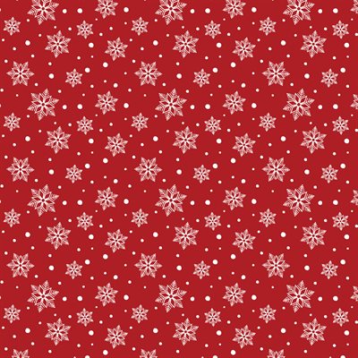 FQ Country Christmas Jolly Snow Red - 14011-10