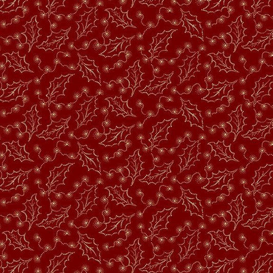 Cozy Christmas Holly Red