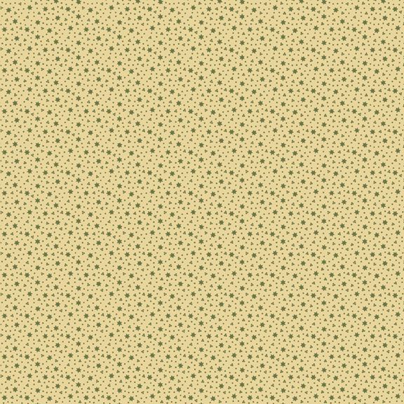 Cozy Christmas Tiny Stars Green