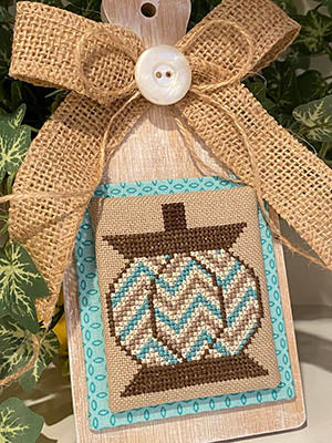 Crafty Bluebonnet Designs - Pumpkin Chevron Spool