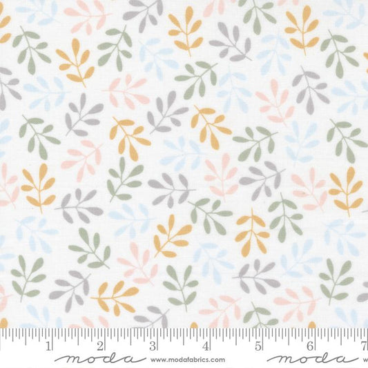 D Is For Dream Sprigs Leaf White Multi