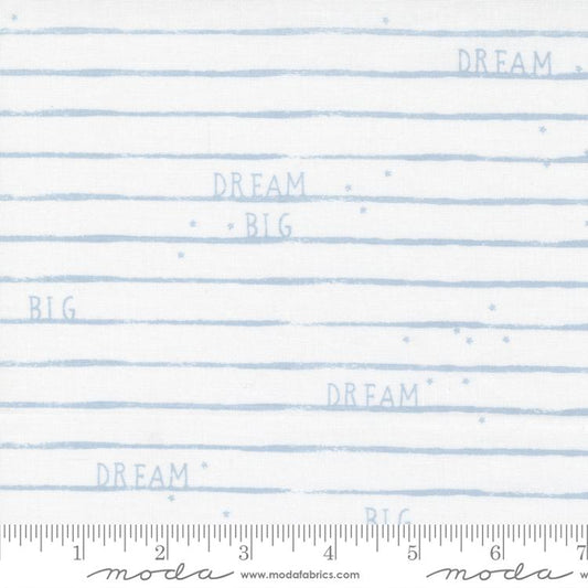 D Is For Dream  Dream Big Stripes White Blue