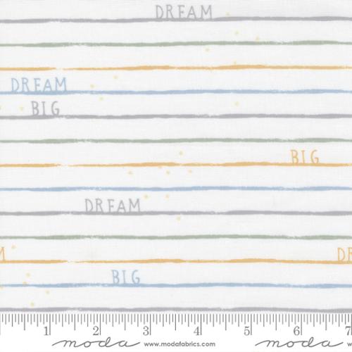 D Is For Dream  Dream Big Stripes White