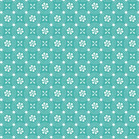 Teal Dotted Circles