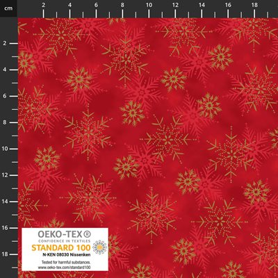 Frosty Snowflake Red - 4590-402