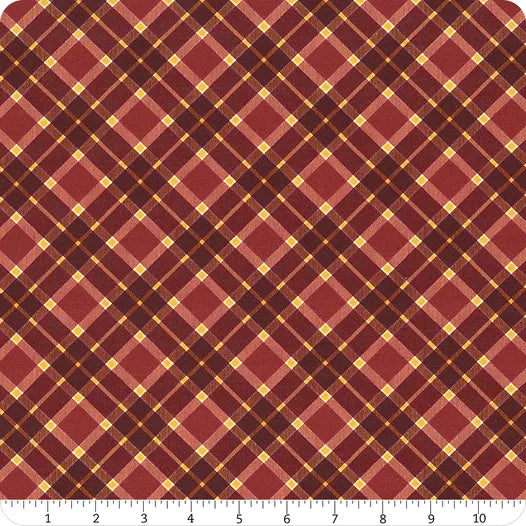 Gather With A Graceful Heart Plaid Cranberry
