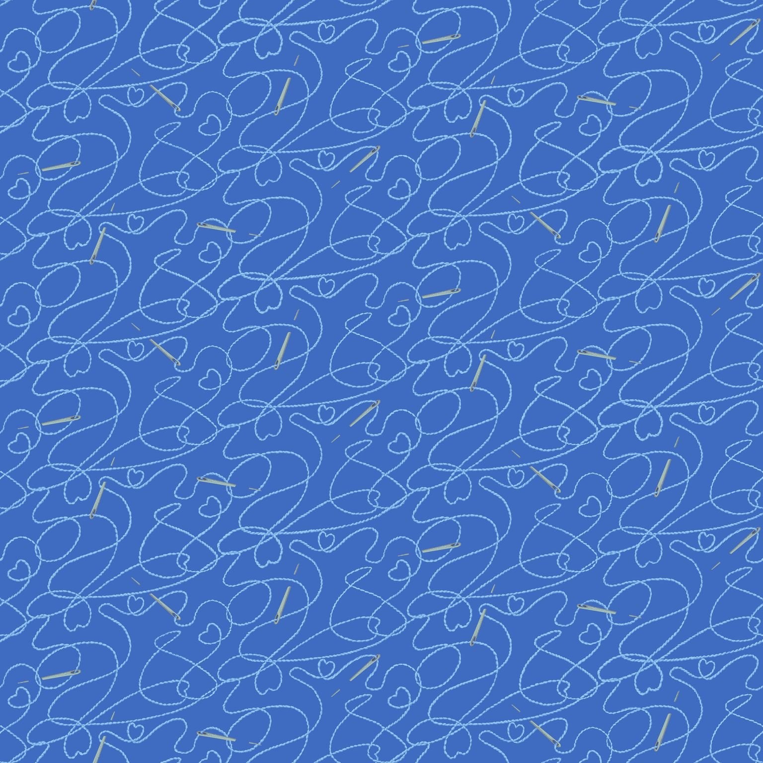 Stitch & Needle Blue