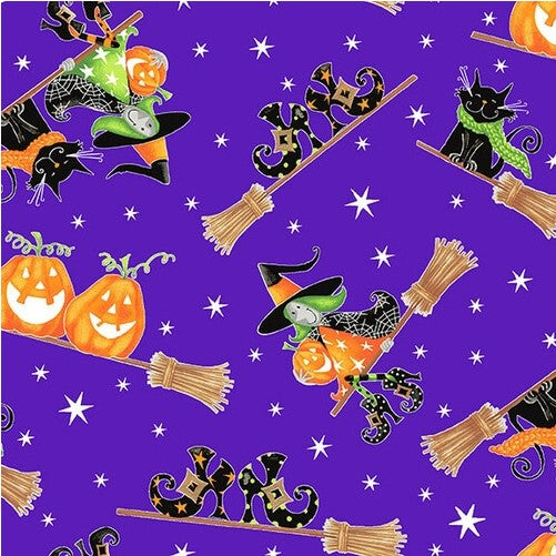 FQ Here We Glow Flying Witches - 9536G-53