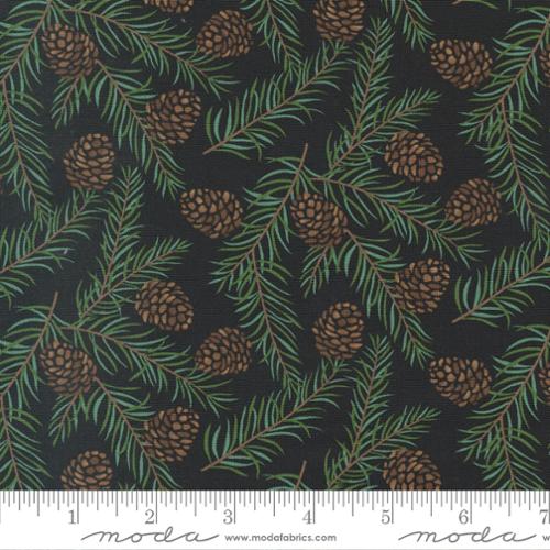 Evergreen Pinecones Charcoal Black - 56076-23