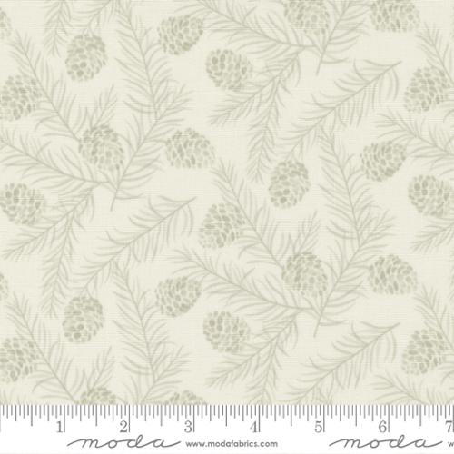 Evergreen Pinecones White Grey - 56076-11