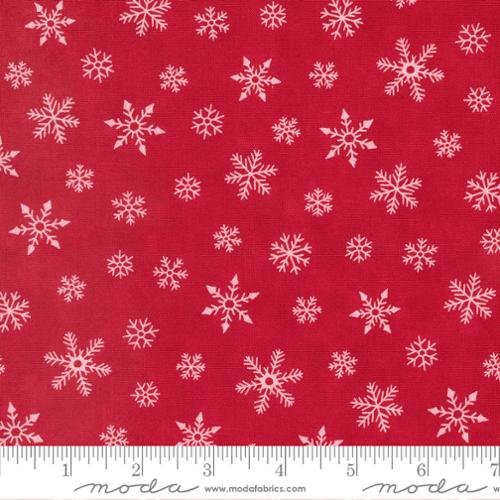 FQ Holidays At Home Flurries Berry Red - 56077-15