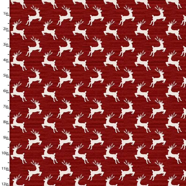 FQ Novelty Fabric Holidays Reindeer
