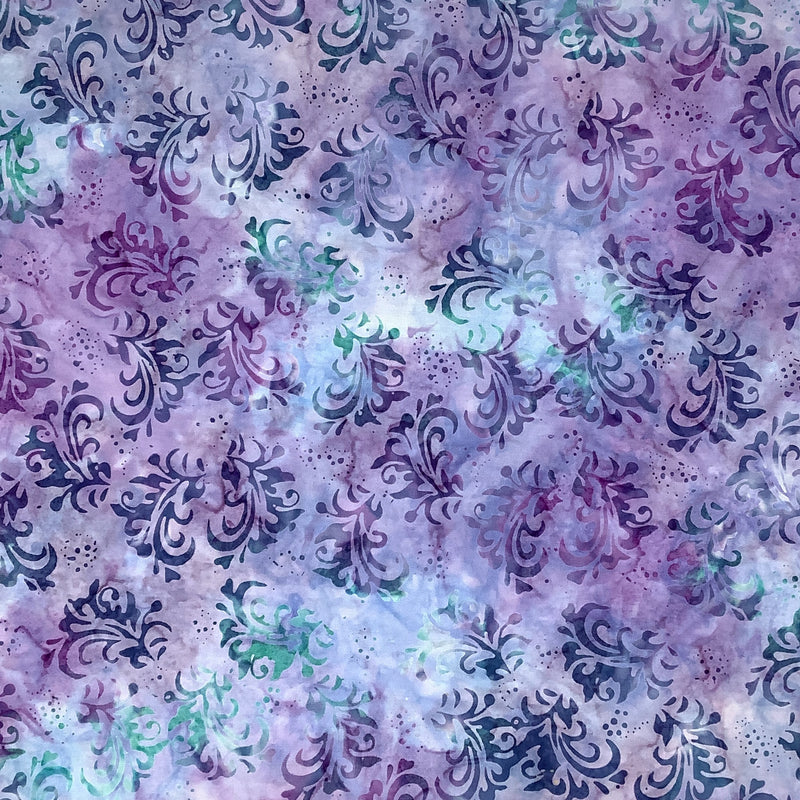 Batiks -Purple/Turquoise Swirl