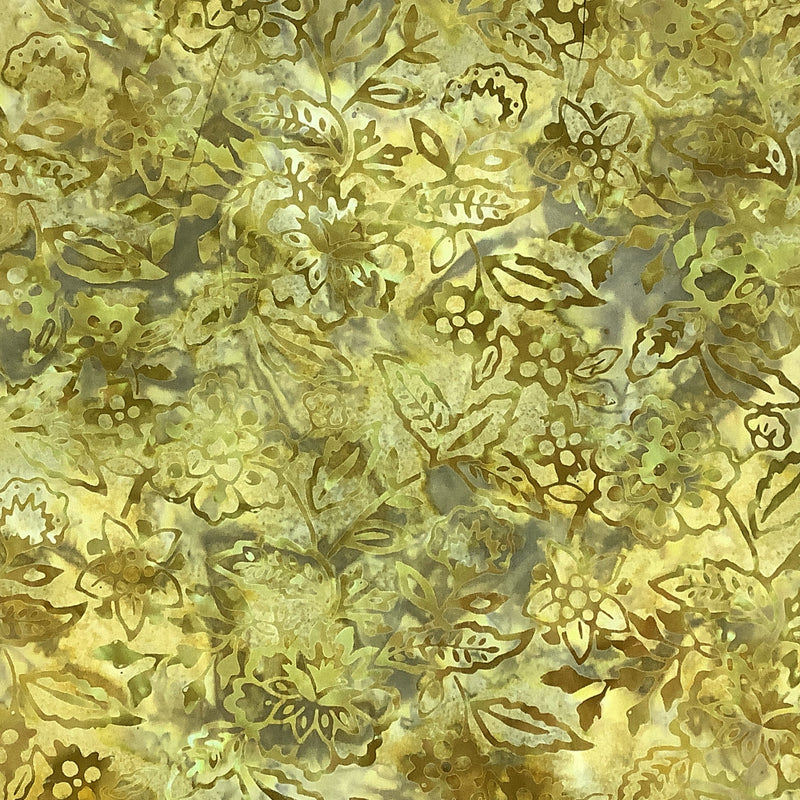 Batiks - Golden Floral