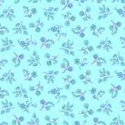 Indigo Garden Small Jacobeen Floral Aqua
