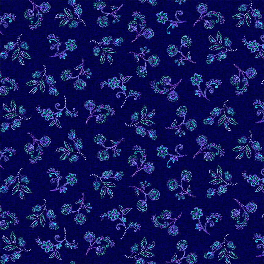 Indigo Garden Small Jacobeen Floral Navy
