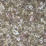 Batiks Moss Brown Leaf