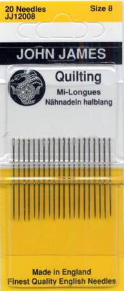 John James Size 8 Quilting Mi-Longues Needles