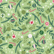 A Quilty Little Christmas Ornaments Green