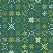 A Quilty Little Christmas Snowflake Green
