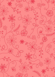 Swirl Floral Peach
