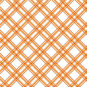 Orange Diagonal Plaid