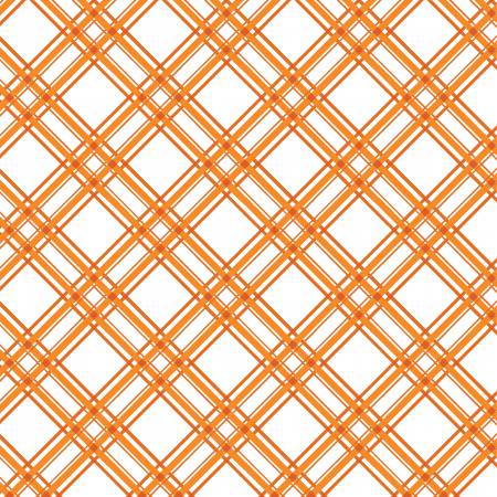 FQ Orange Diagonal Plaid