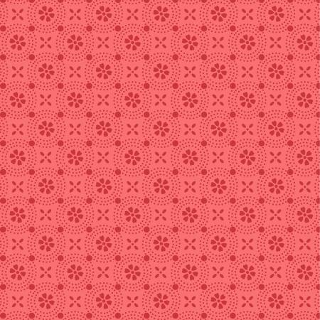 Peachy Pink Dotted Circles