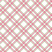 Pink Diagonal Plaid