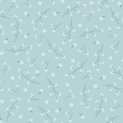 FQ Pretty Petals Floral Aqua